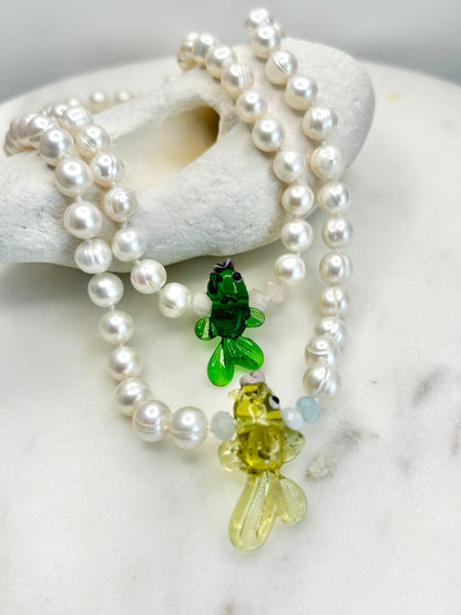 Pearly Splash & Dash Necklace