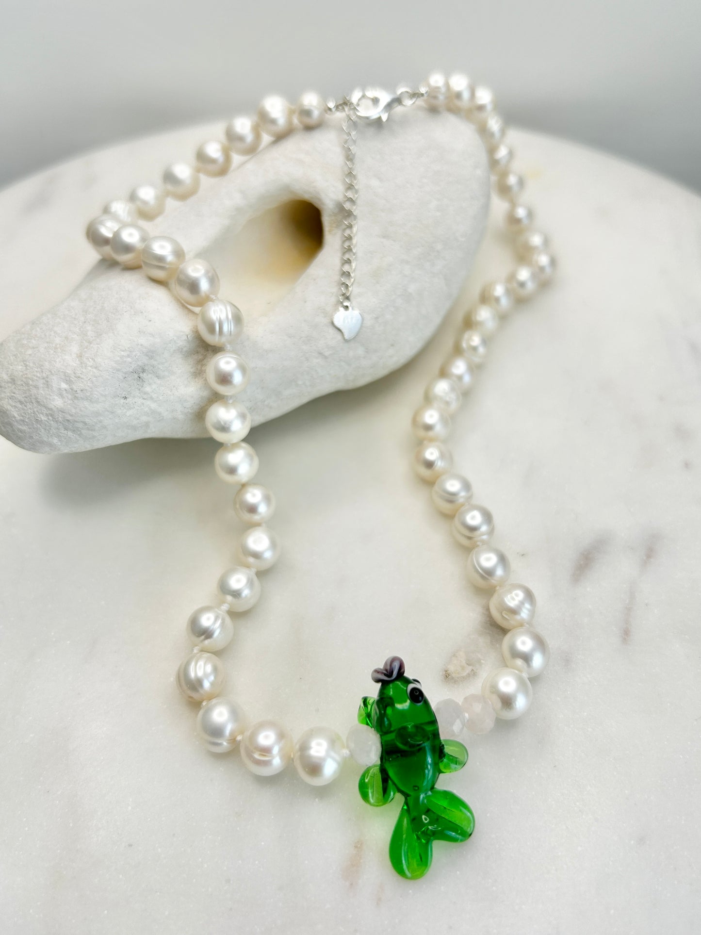 Pearly Splash & Dash Necklace