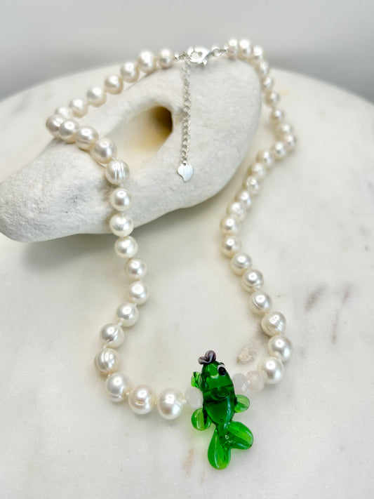 Pearly Splash & Dash Necklace