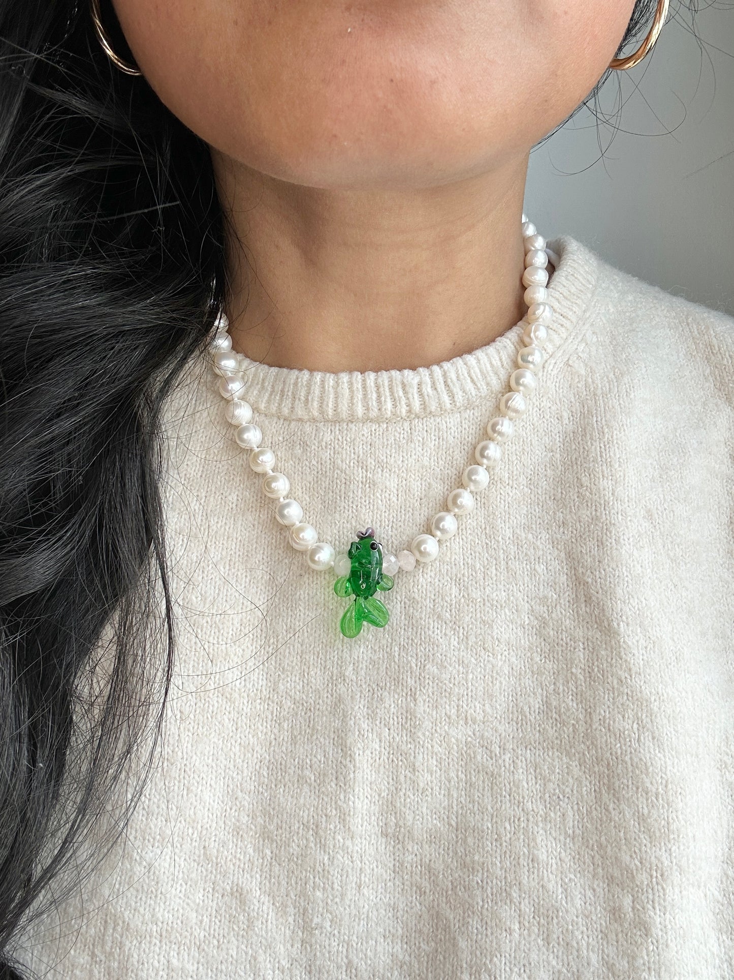 Pearly Splash & Dash Necklace