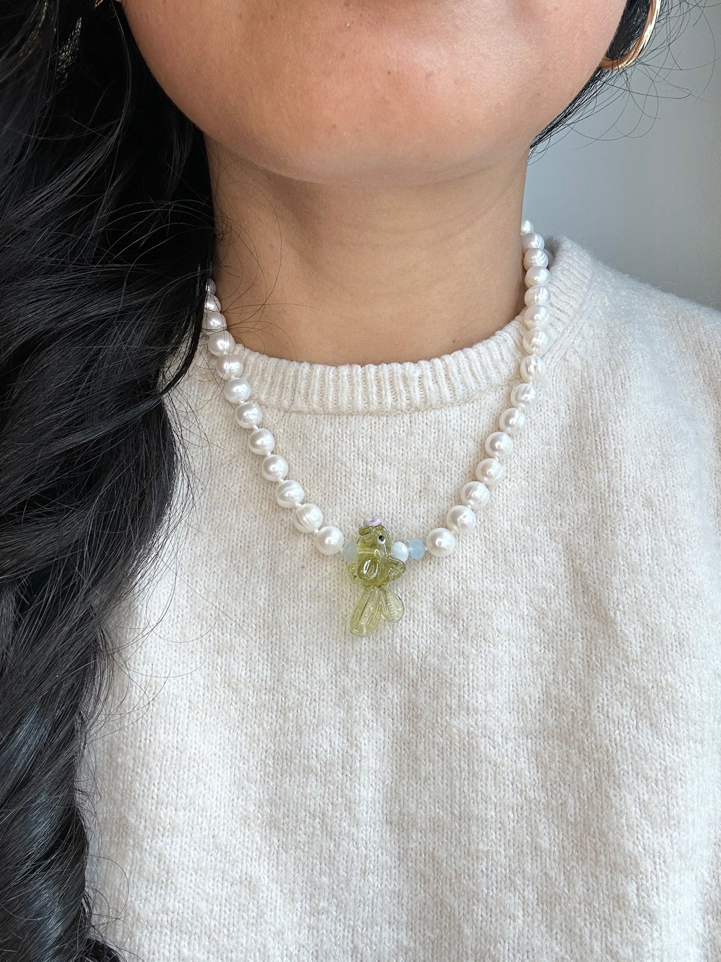 Pearly Splash & Dash Necklace