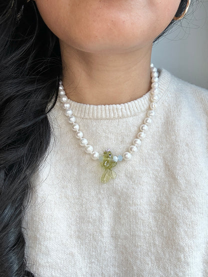 Pearly Splash & Dash Necklace