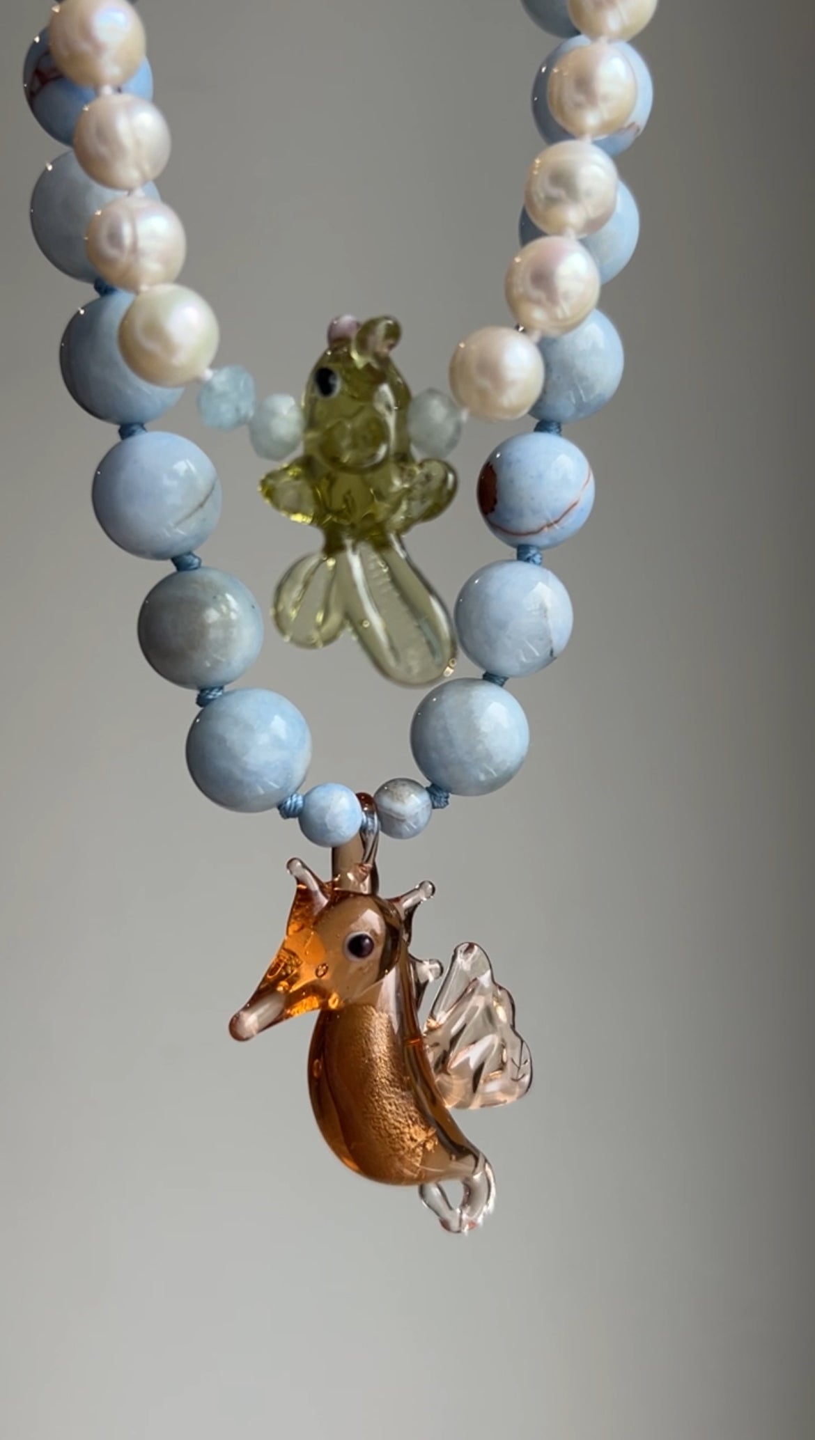 Pearly Splash & Dash Necklace