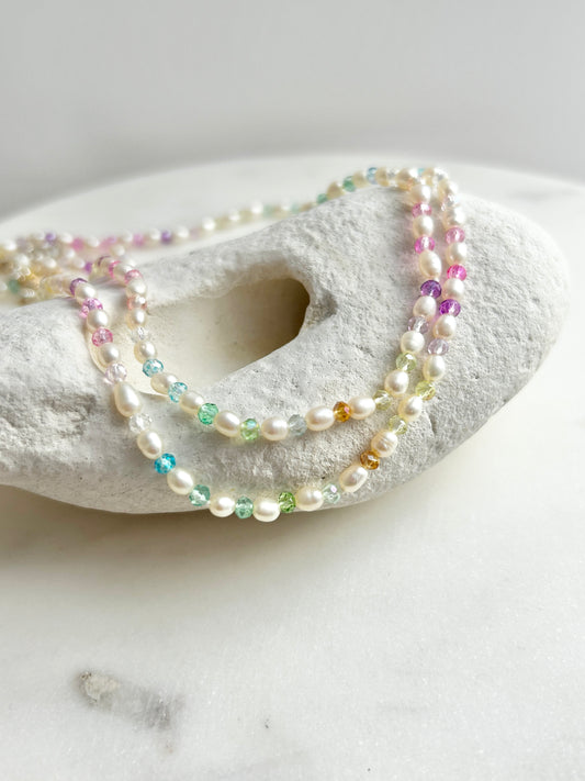 Rainbow Sprinkles Mini Necklace