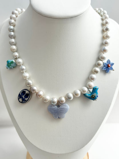 Enchanted Garland Necklace Mist - One Of A Kind