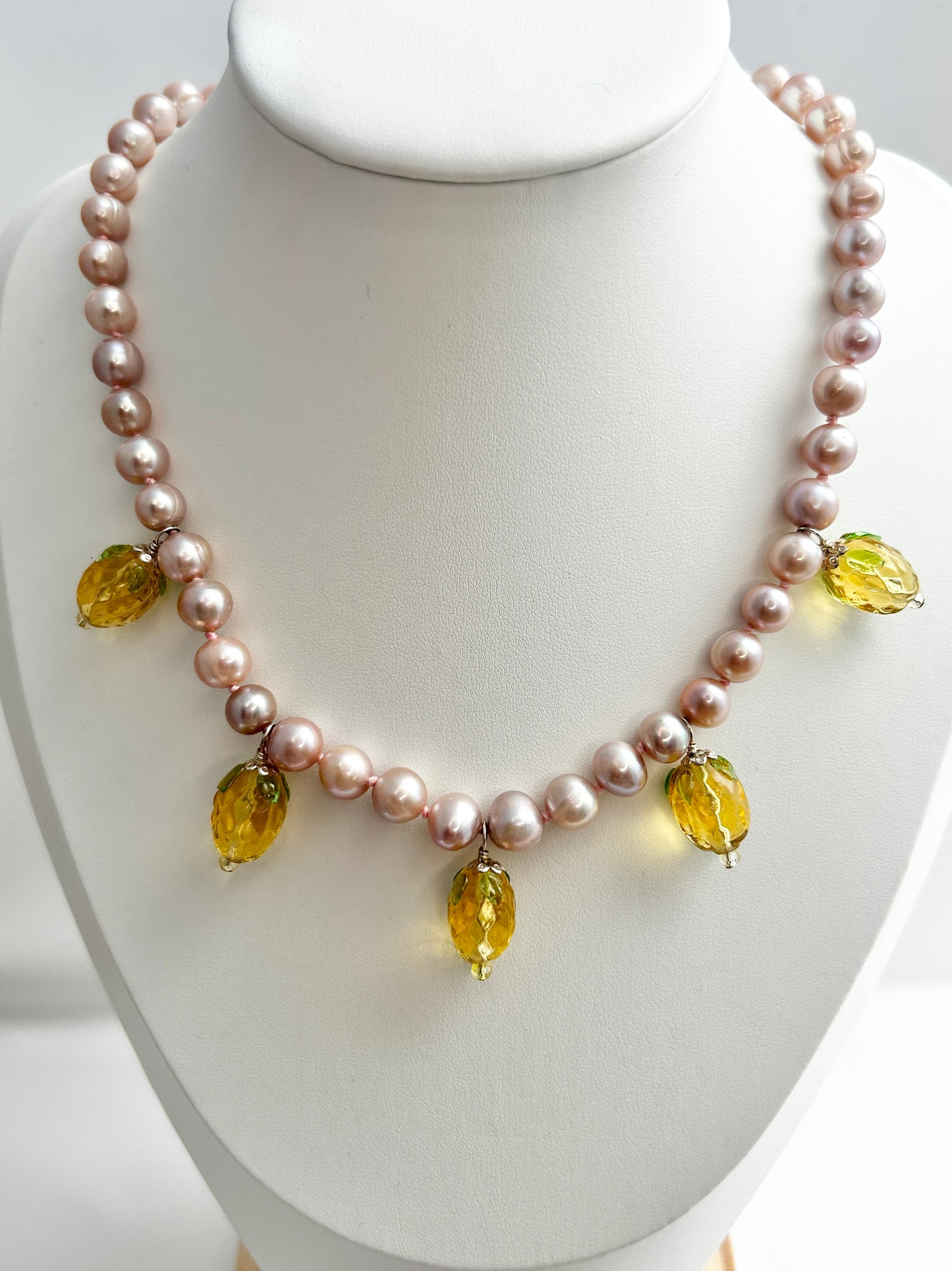 Pina Cream Bunting Necklace- One Of A Kind