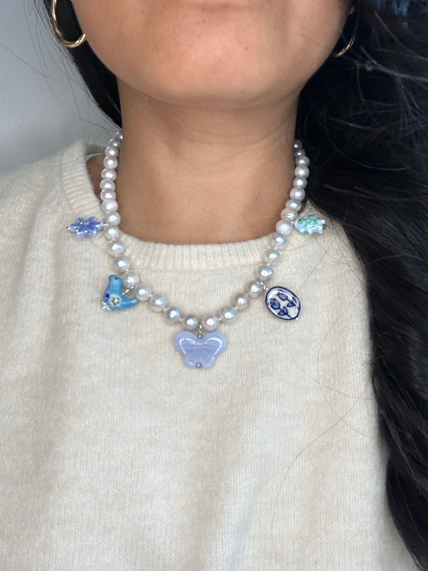 Enchanted Garland Necklace Mist - One Of A Kind