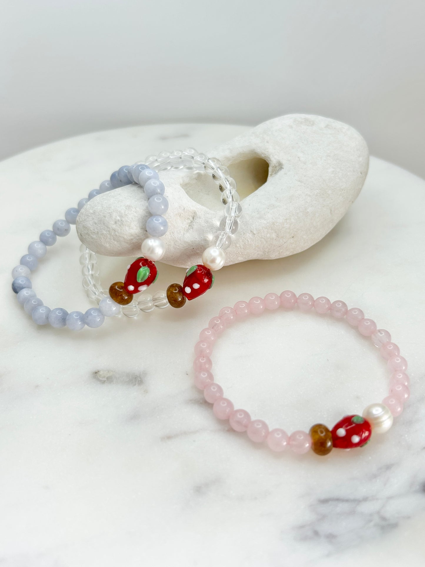 Mini Strawberry Fruit Loops Bracelet