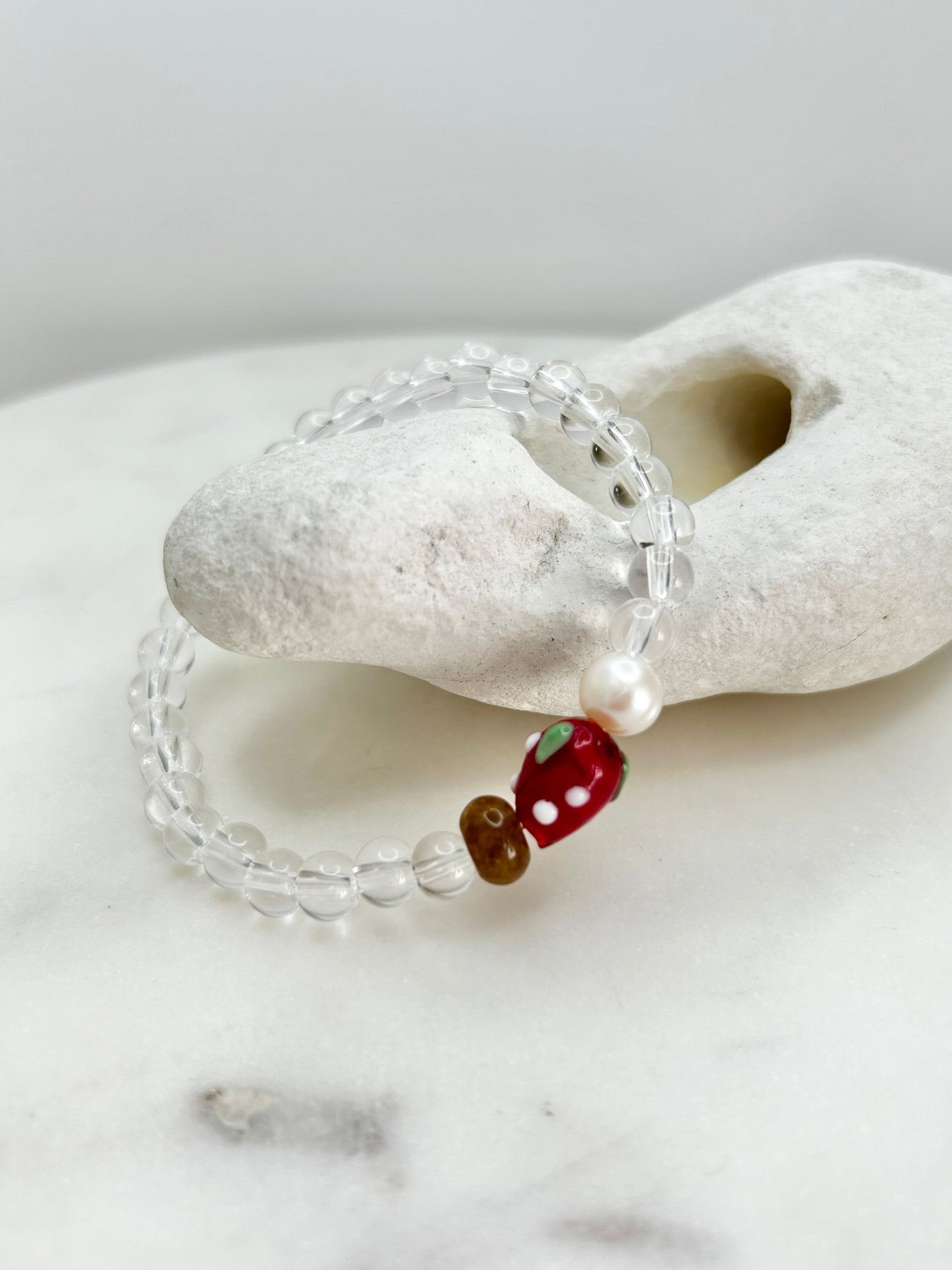 Mini Strawberry Fruit Loops Bracelet