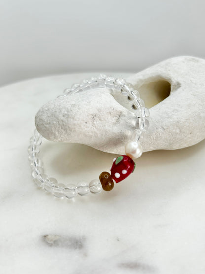 Mini Strawberry Fruit Loops Bracelet