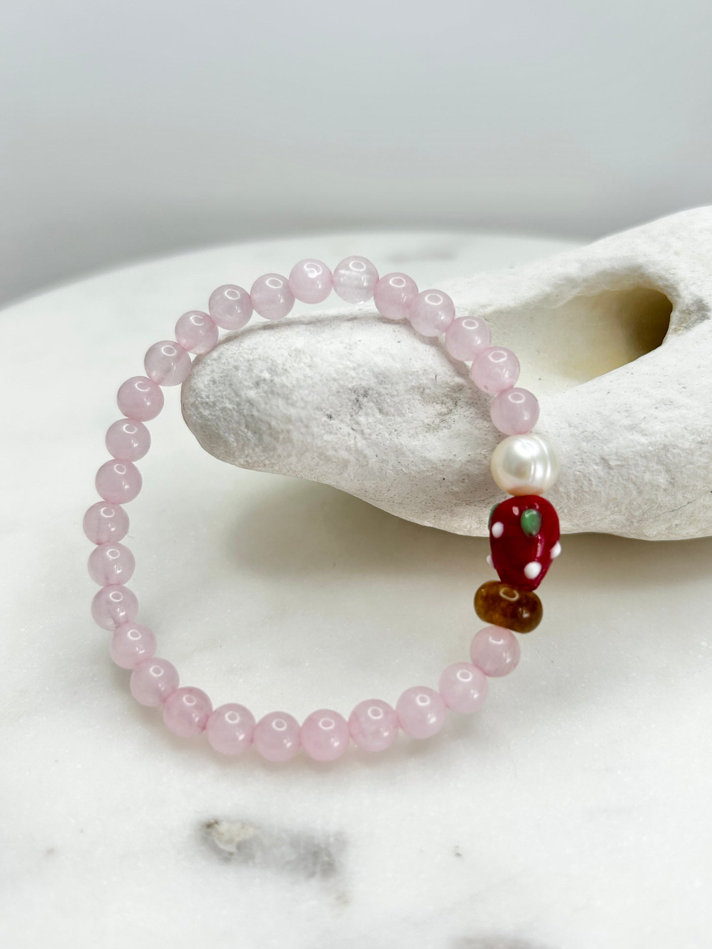 Mini Strawberry Fruit Loops Bracelet
