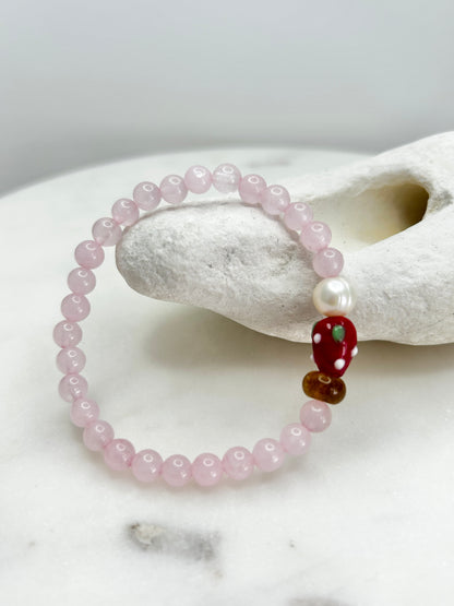 Mini Strawberry Fruit Loops Bracelet