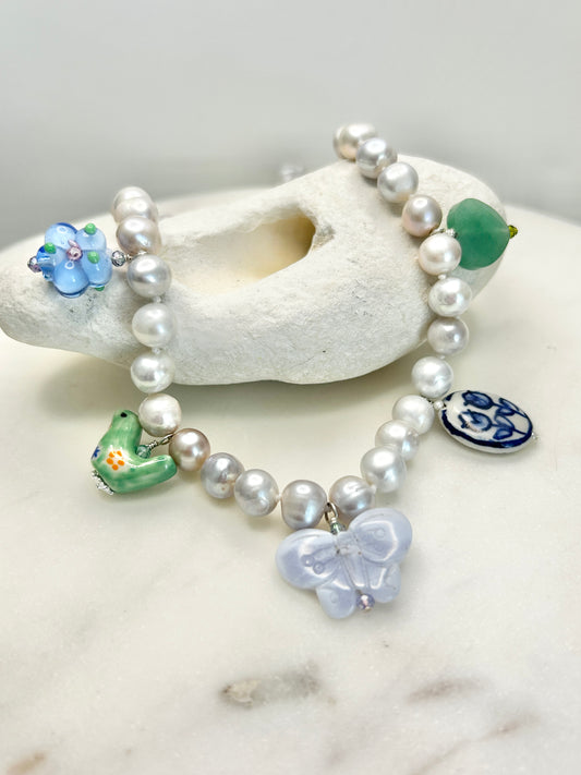 Wild Heart Garland Necklace Fern - One Of A Kind