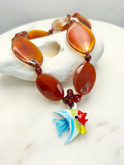 Tropic Ember Necklace - One Of A Kind