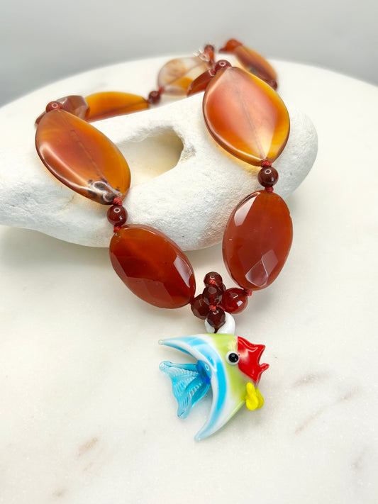 Tropic Ember Necklace - One Of A Kind