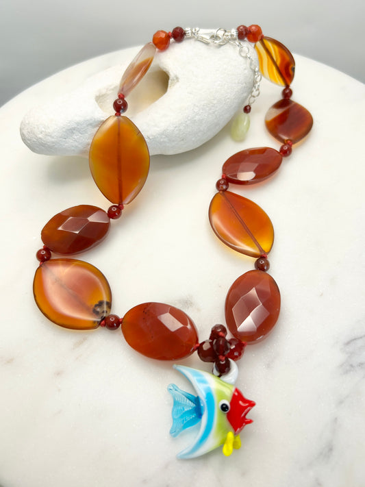 Tropic Ember Necklace - One Of A Kind