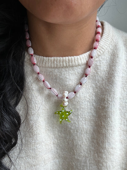 Sea Starlet Bubblegum Necklace - One Of A Kind