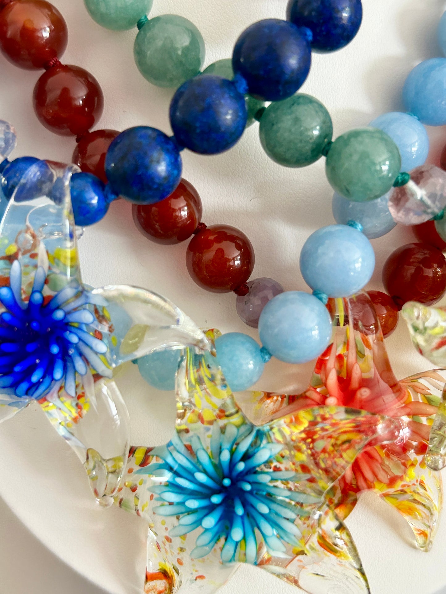 Celestial Sea Burst Algae Necklace