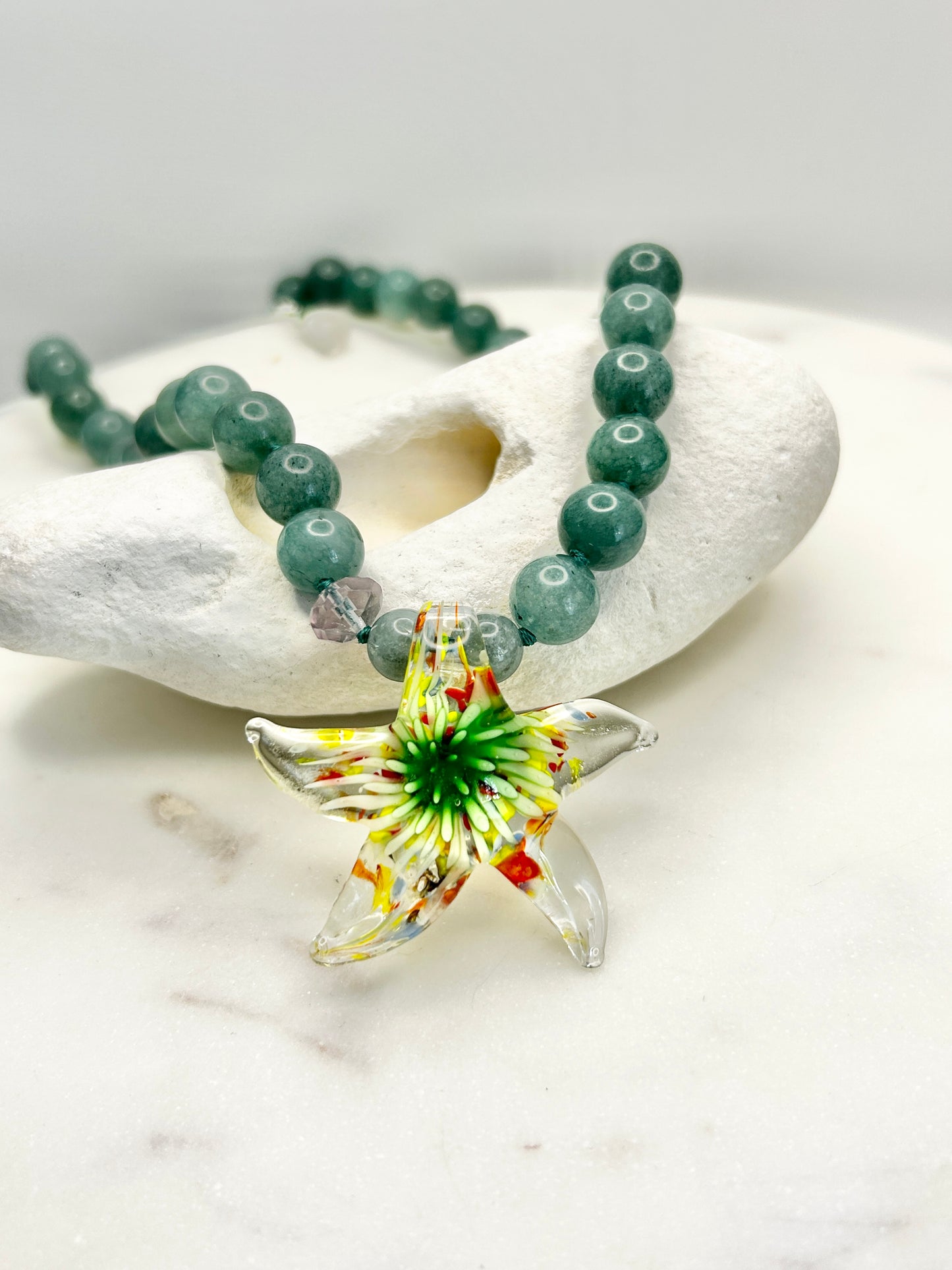 Celestial Sea Burst Algae Necklace