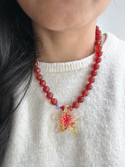 Celestial Sea Burst Sunset Necklace