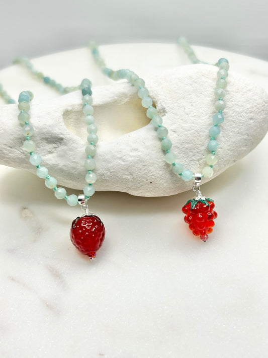 Fruit Gem Drops Necklace Amazonite