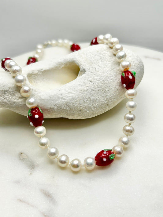 Strawberry Pickin' Necklace