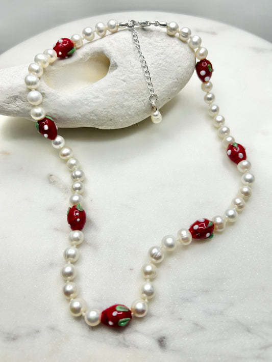 Strawberry Pickin' Necklace