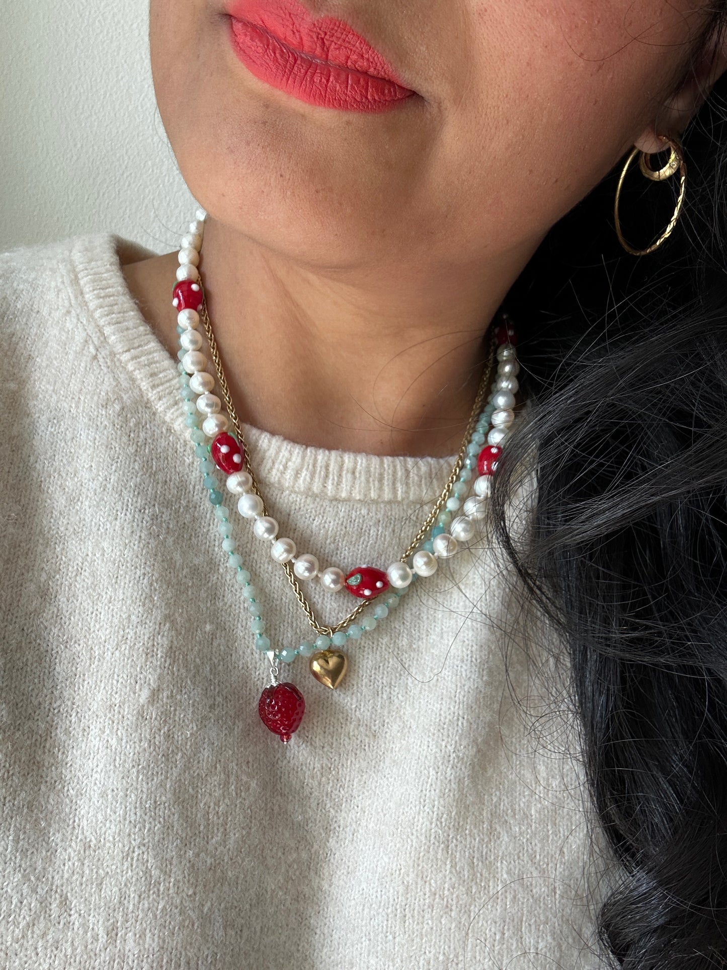 Strawberry Pickin' Necklace