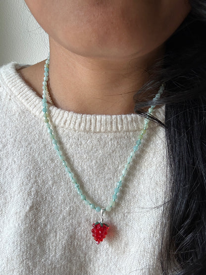 Fruit Gem Drops Necklace Amazonite