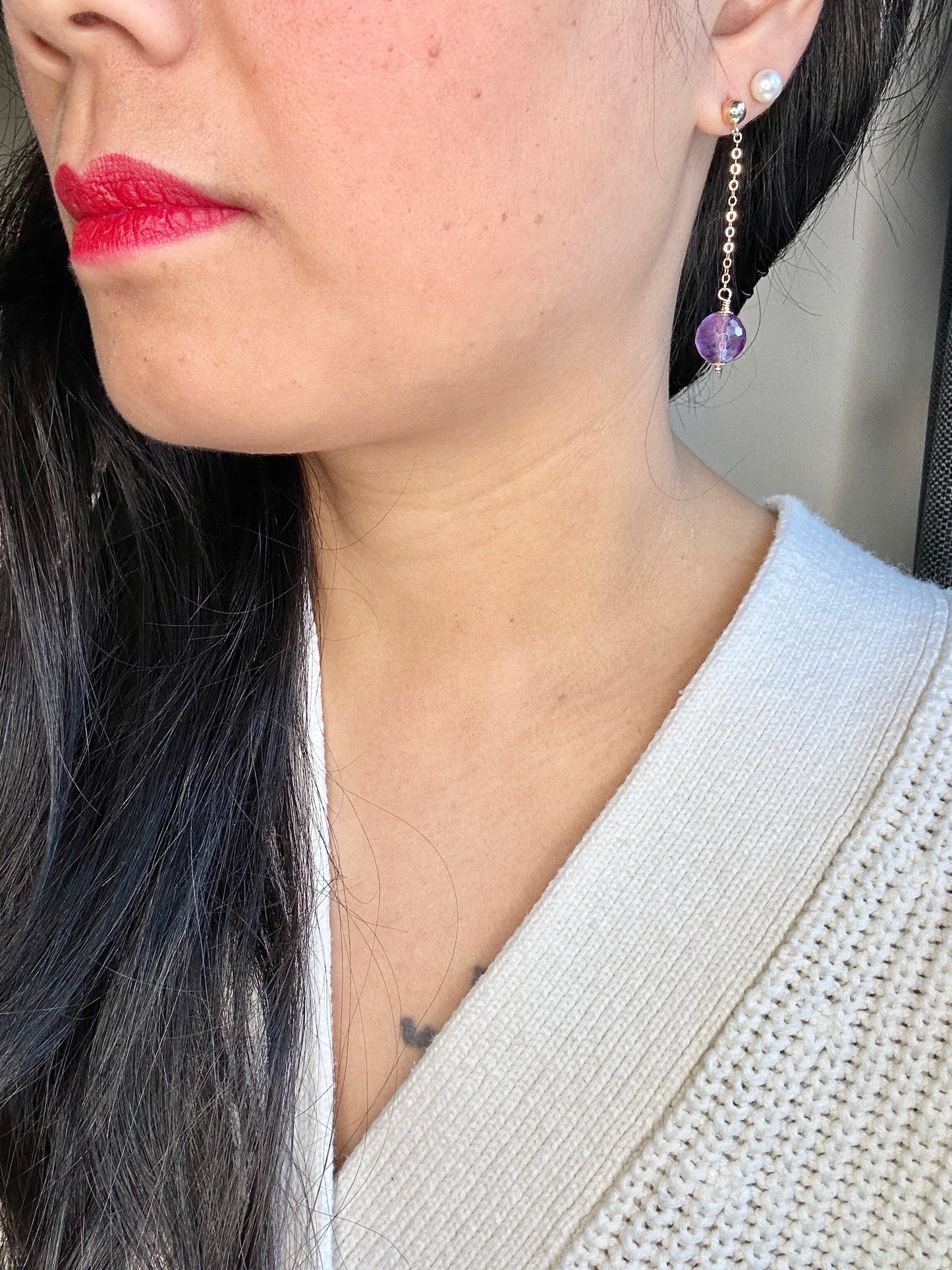 Cherry Drop Earring