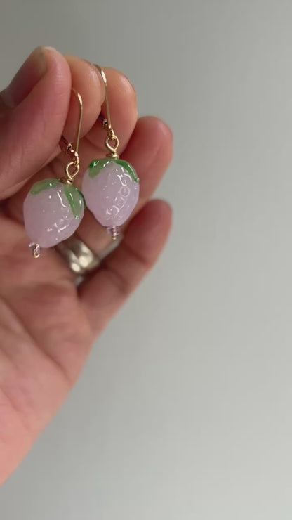 Fruit Drops Earring Strawberry