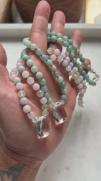 Dew Droplet Amzonite Necklace - Limited