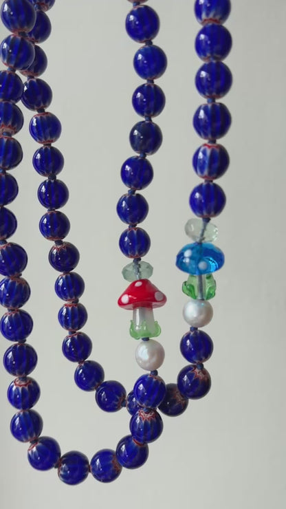 A Side Of Fungi Cobalt Necklace - Limited