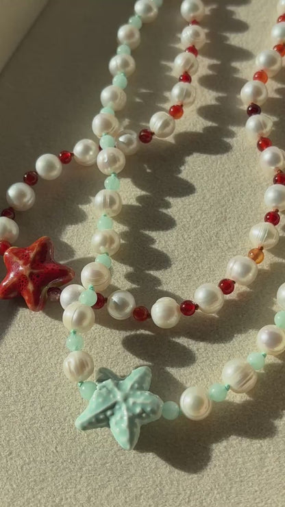Pearly Star Necklace