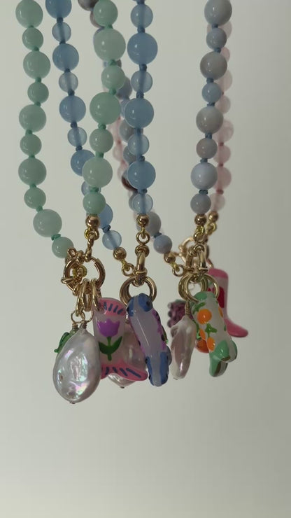 Bootiful Raspberry Bites Necklace