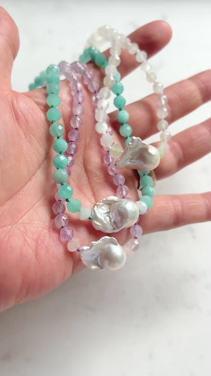 Facets Embrace Lavender Necklace - Limited