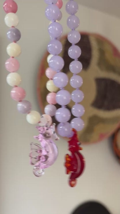 Sassy Sea Stead Lavender Flame Necklace - Limited