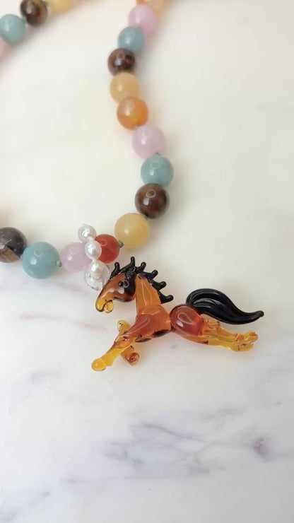 Wild Horse Chestnut Necklace