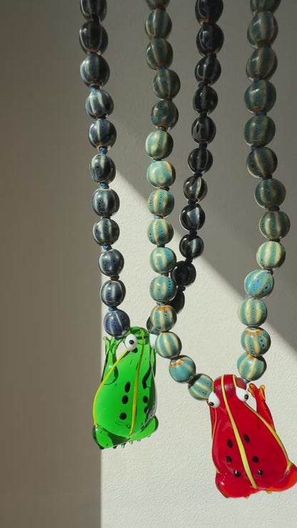 Whimsy Hopper Leaf Necklace