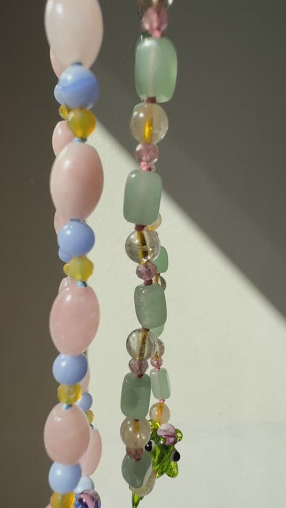 Pastel Splash & Dash Azure Necklace