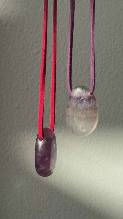 Fluorite Pebble Pendant