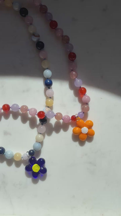 Flower Power Parade Lavender Necklace