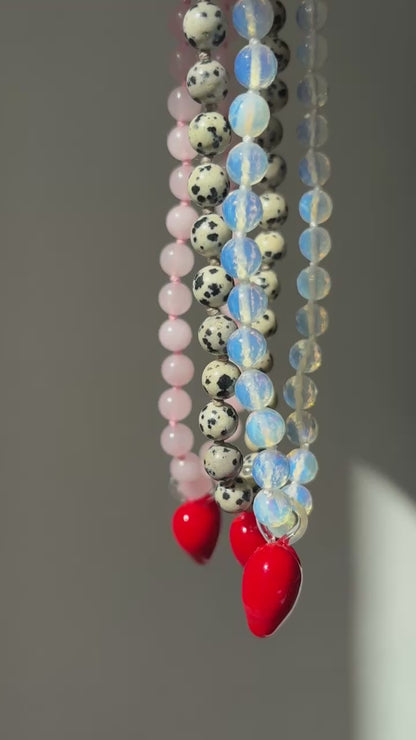 Groovy Heart Opalite Necklace - Limited