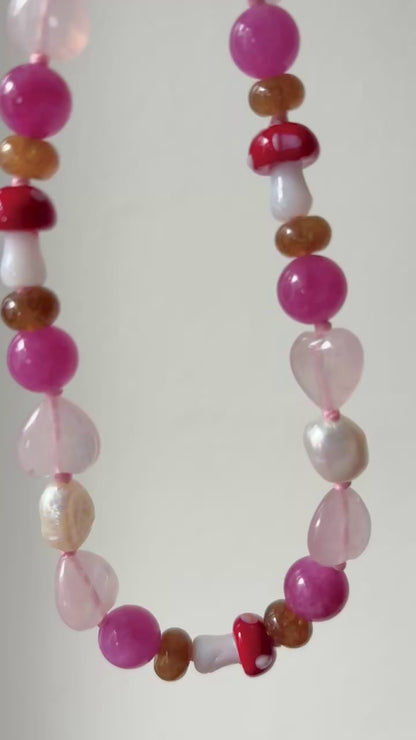 Toadstool Love Necklace