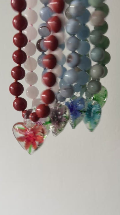 Love You After Dark Bark Necklace - One Of A Kind
