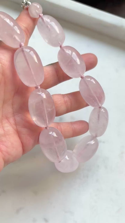 Dreamy Rosé Bold Necklace - One Of A Kind