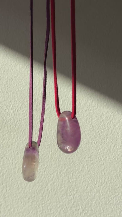Fluorite Pebble Pendant