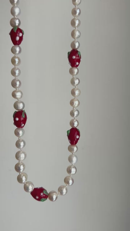 Strawberry Pickin' Necklace